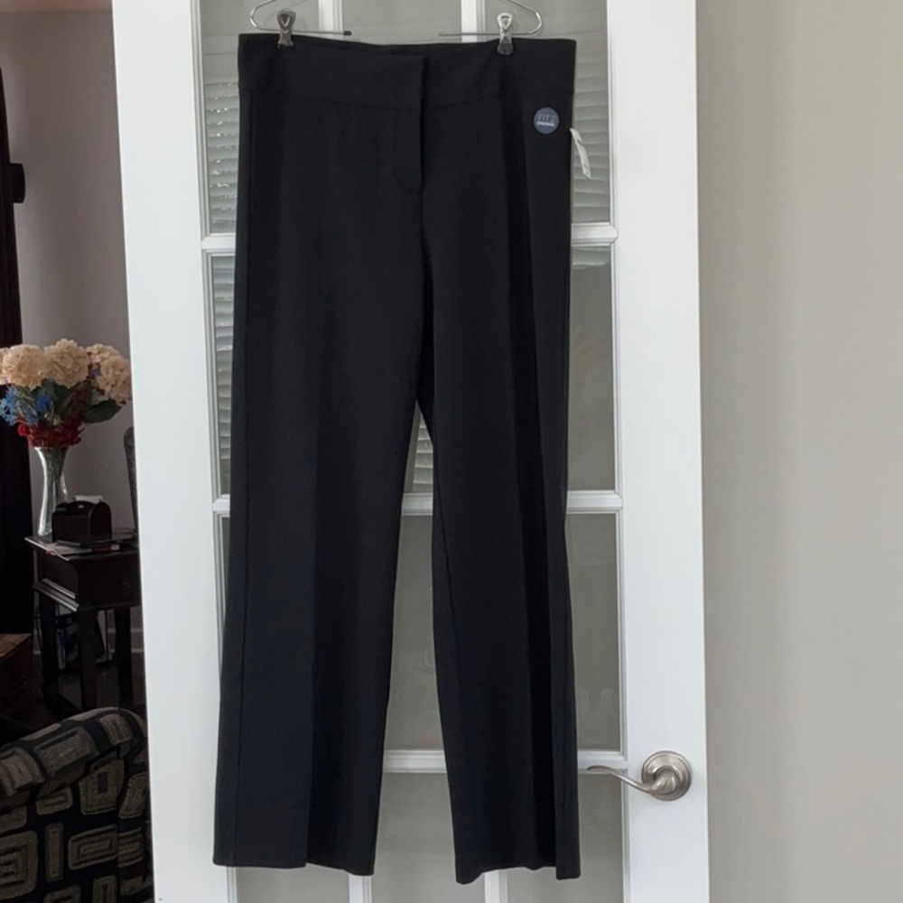 Lands' End Elegant Black Wide Leg Trousers